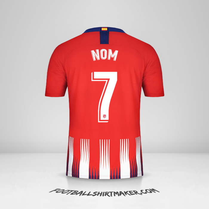 Maillot Atletico Madrid 2018/19 -  nom - 7
