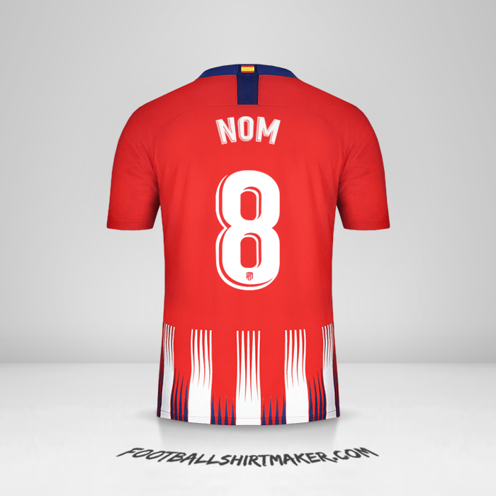 Maillot Atletico Madrid 2018/19 -  nom - 8