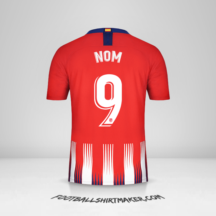 Maillot Atletico Madrid 2018/19 -  nom - 9