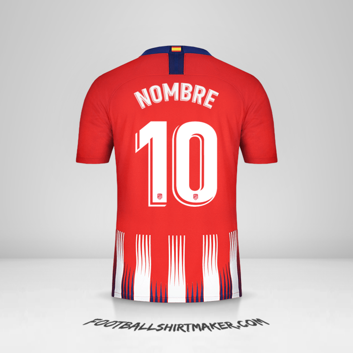 Jersey Atletico Madrid 2018/19 -  nombre - 10