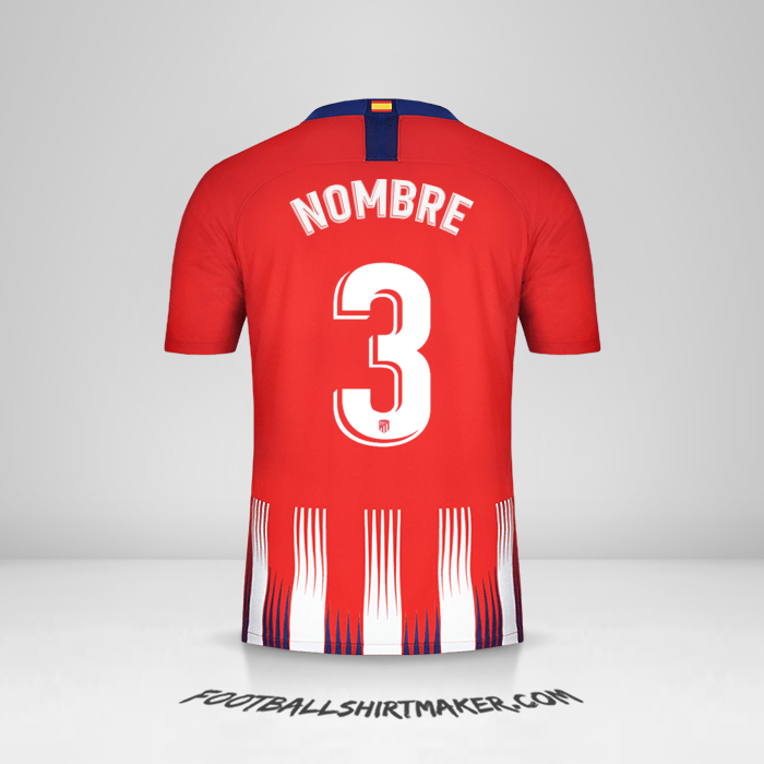Camiseta Atletico Madrid 2018/19 -  nombre - 3