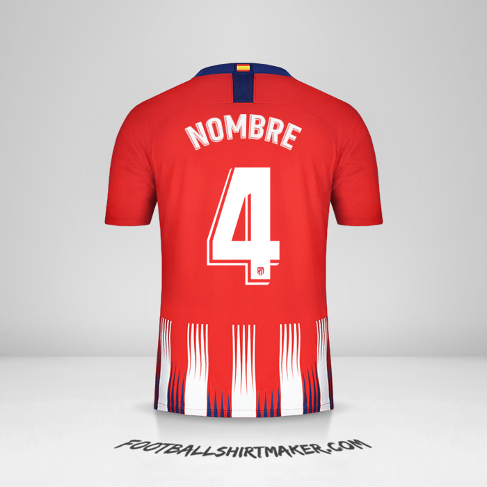 Jersey Atletico Madrid 2018/19 -  nombre - 4