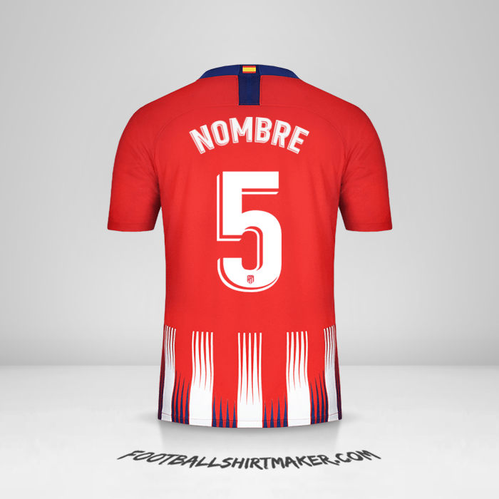 Jersey Atletico Madrid 2018/19 -  nombre - 5