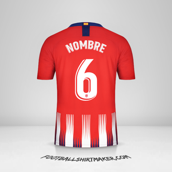 Camiseta Atletico Madrid 2018/19 -  nombre - 6
