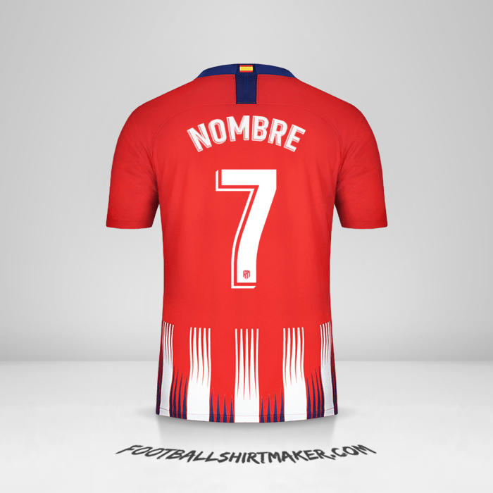 Camiseta Atletico Madrid 2018/19 -  nombre - 7