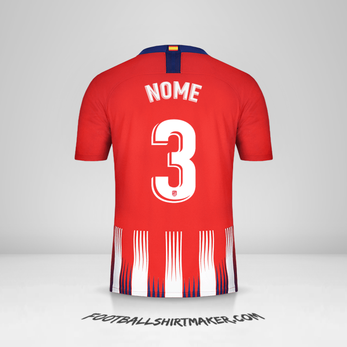 Camisola Atletico Madrid 2018/19 -  nome - 3