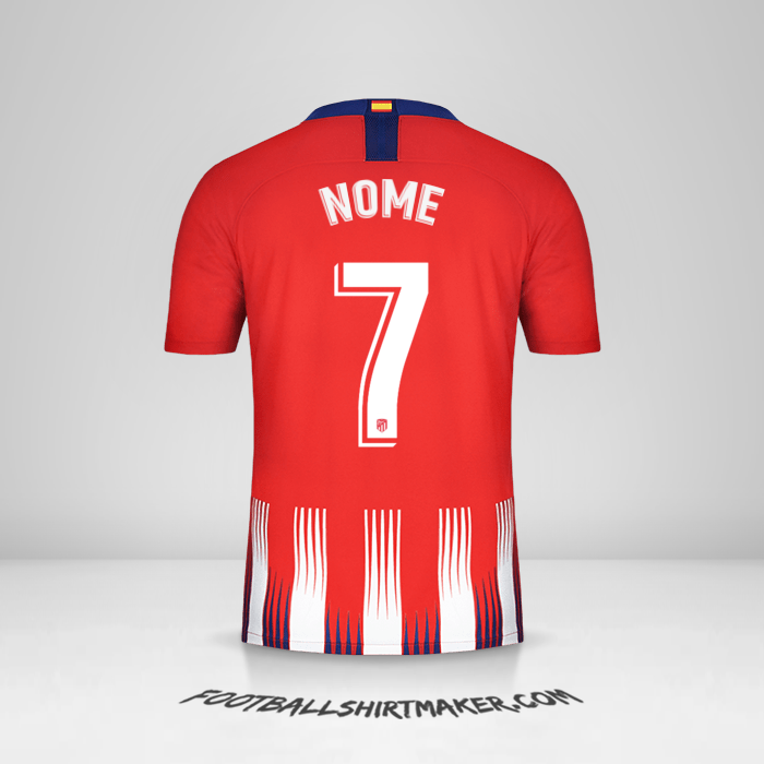 Camisola Atletico Madrid 2018/19 -  nome - 7