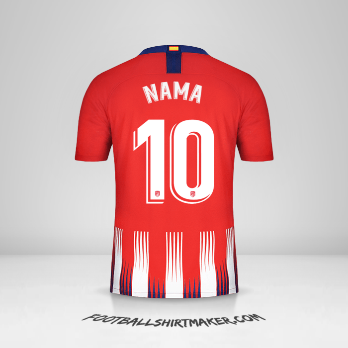Jersey Atletico Madrid 2018/19 -  nama - 10
