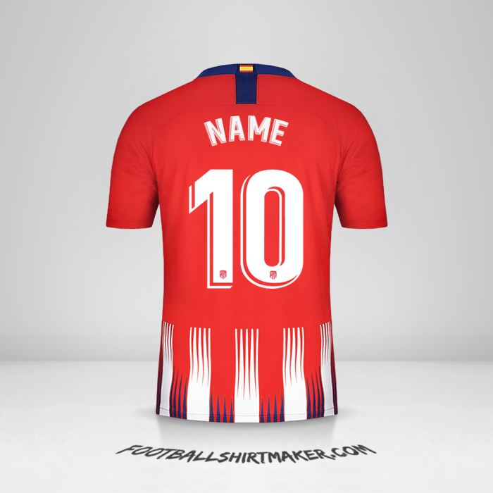 Jersey Atletico Madrid 2018/19 -  name - 10
