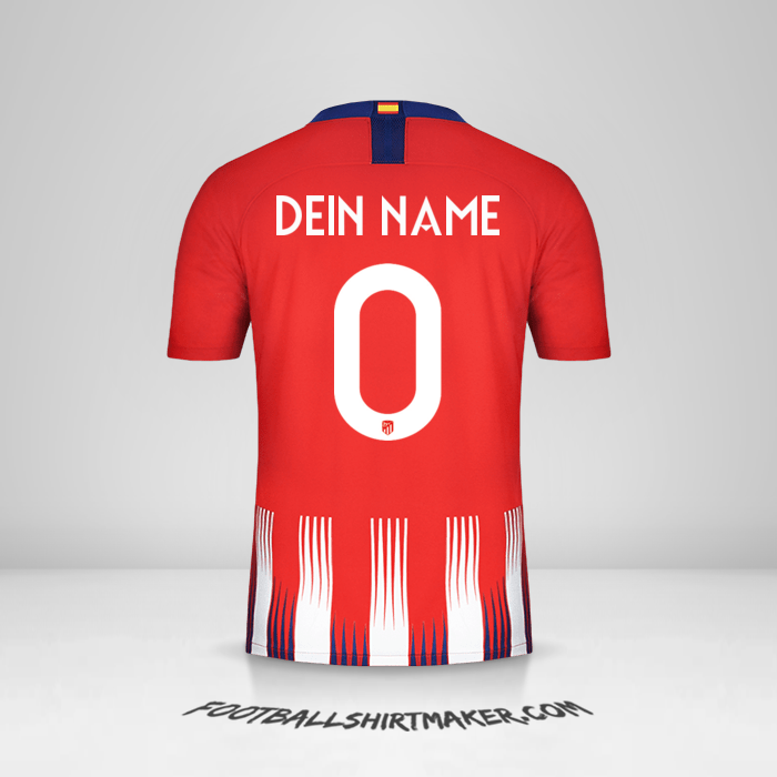 Trikot Atletico Madrid Cup 2018/19 -  dein name - 0