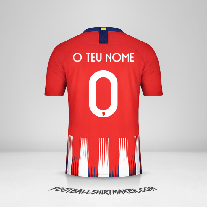 Camisola Atletico Madrid Cup 2018/19 -  o teu nome - 0