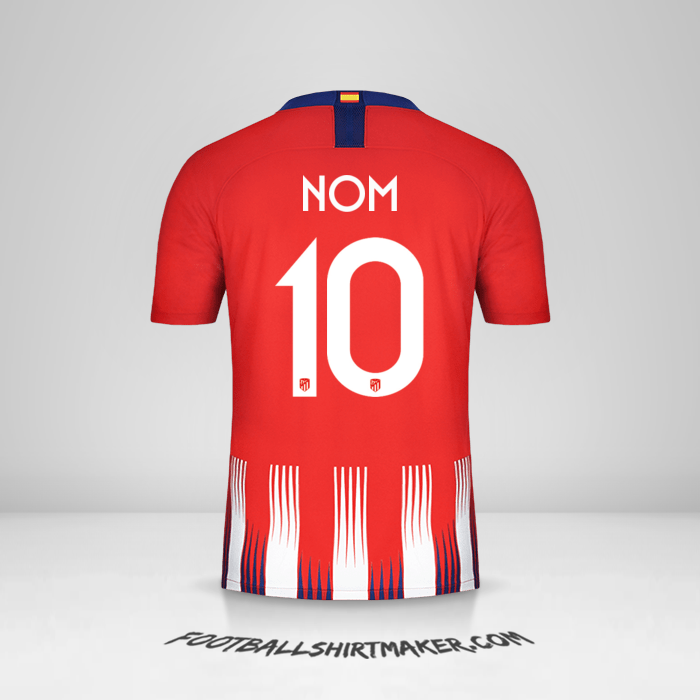Maillot Atletico Madrid Cup 2018/19 -  nom - 10