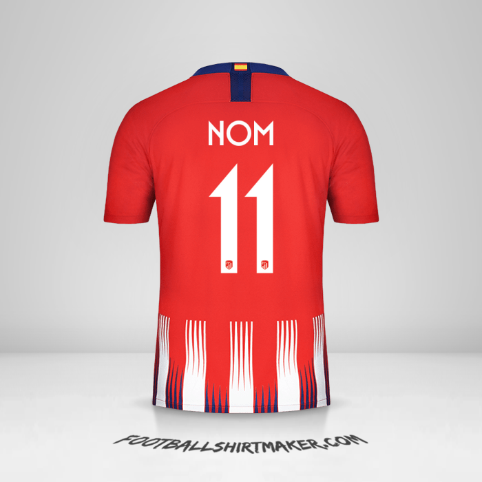 Maillot Atletico Madrid Cup 2018/19 -  nom - 11