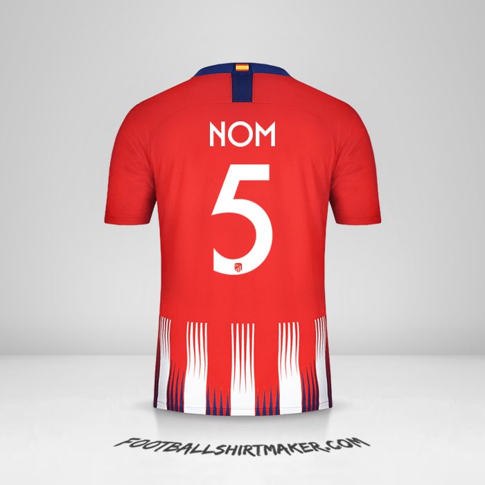 Maillot Atletico Madrid Cup 2018/19 -  nom - 5
