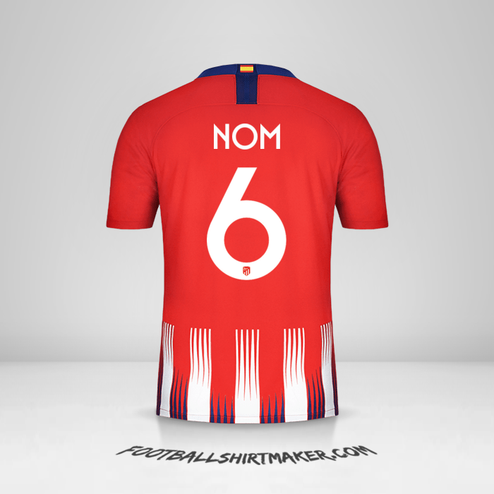 Maillot Atletico Madrid Cup 2018/19 -  nom - 6