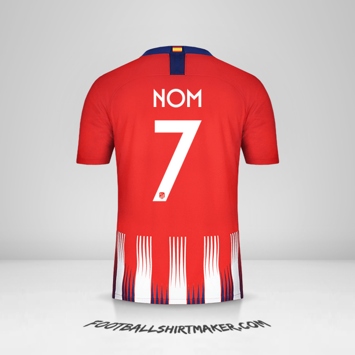Maillot Atletico Madrid Cup 2018/19 -  nom - 7