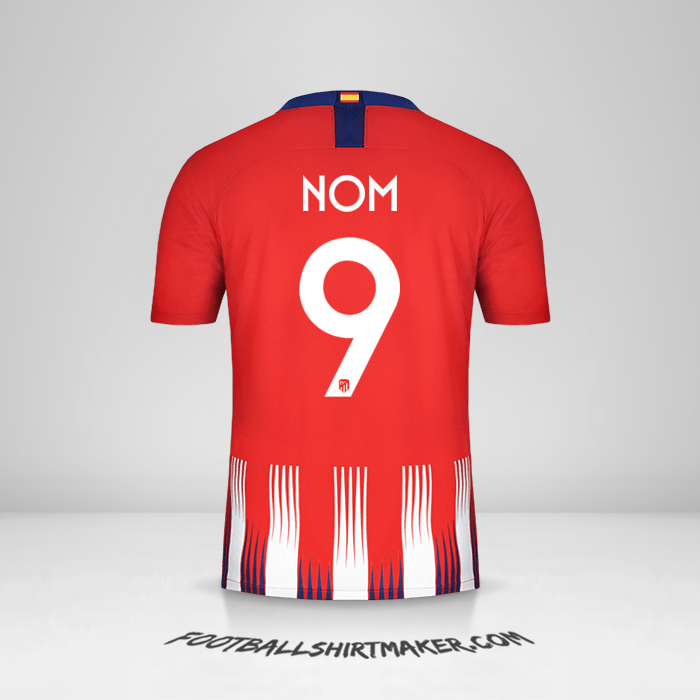 Maillot Atletico Madrid Cup 2018/19 -  nom - 9