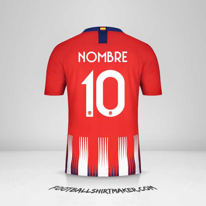Jersey Atletico Madrid Cup 2018/19 -  nombre - 10