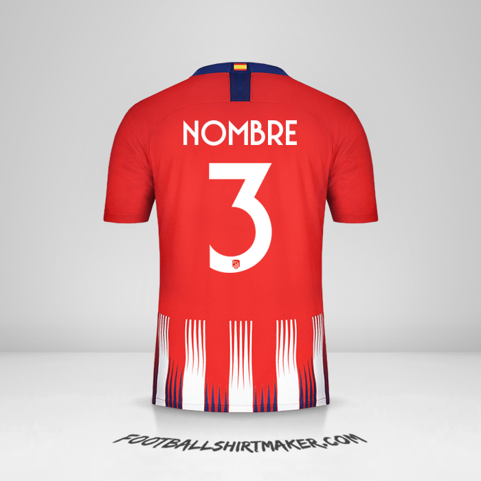 Jersey Atletico Madrid Cup 2018/19 -  nombre - 3