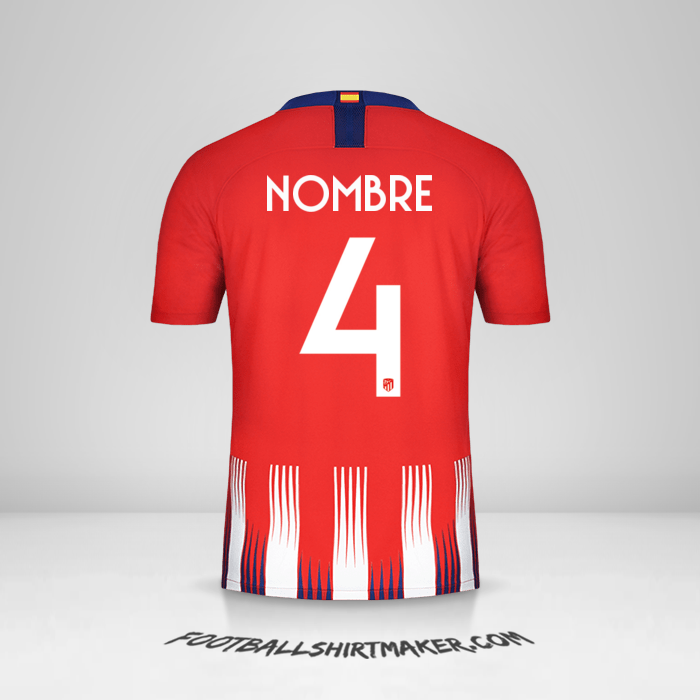 Jersey Atletico Madrid Cup 2018/19 -  nombre - 4