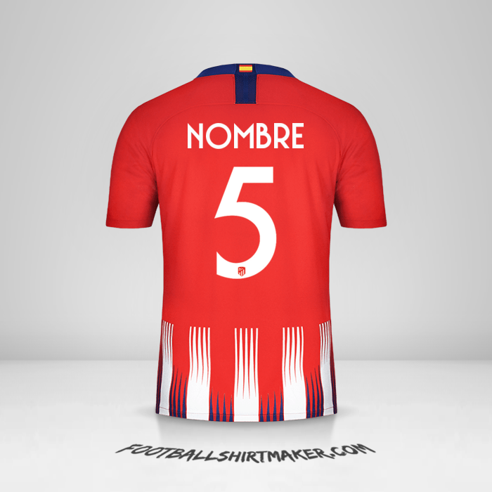 Jersey Atletico Madrid Cup 2018/19 -  nombre - 5