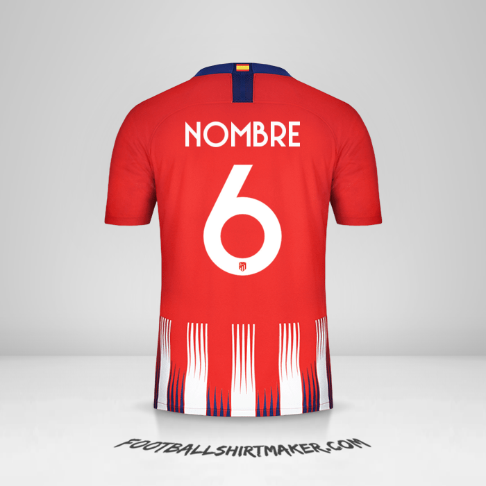 Jersey Atletico Madrid Cup 2018/19 -  nombre - 6