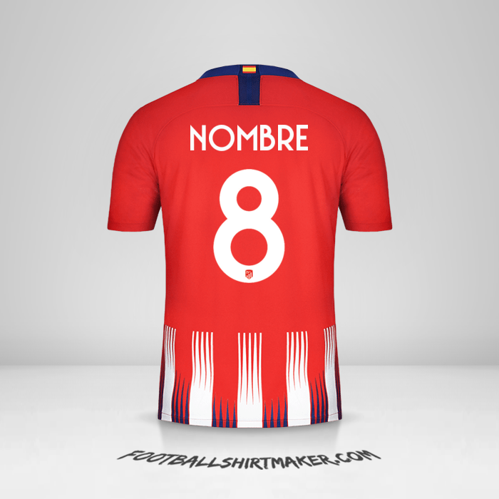 Camiseta Atletico Madrid Cup 2018/19 -  nombre - 8