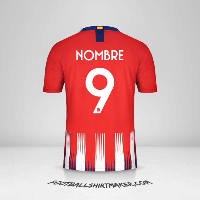 Camiseta Atletico Madrid Cup 2018/19 -  nombre - 9