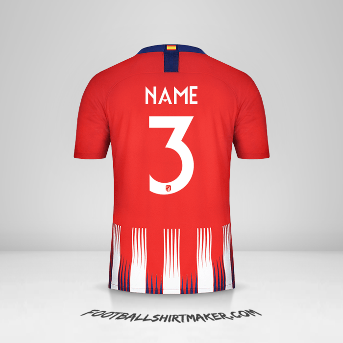 Shirt Atletico Madrid Cup 2018/19 -  name - 3