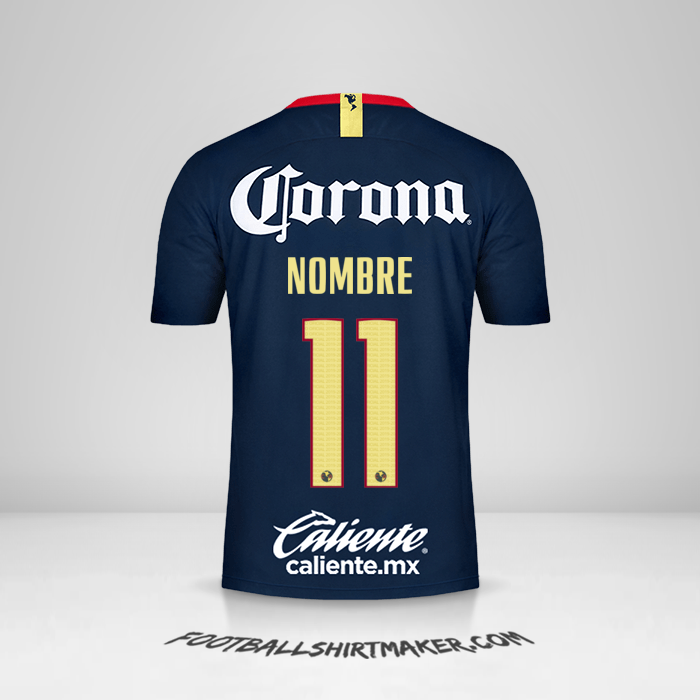 Jersey Club America 2018/19 Visita -  nombre - 11