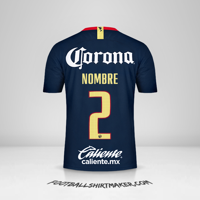 Jersey Club America 2018/19 Visita -  nombre - 2