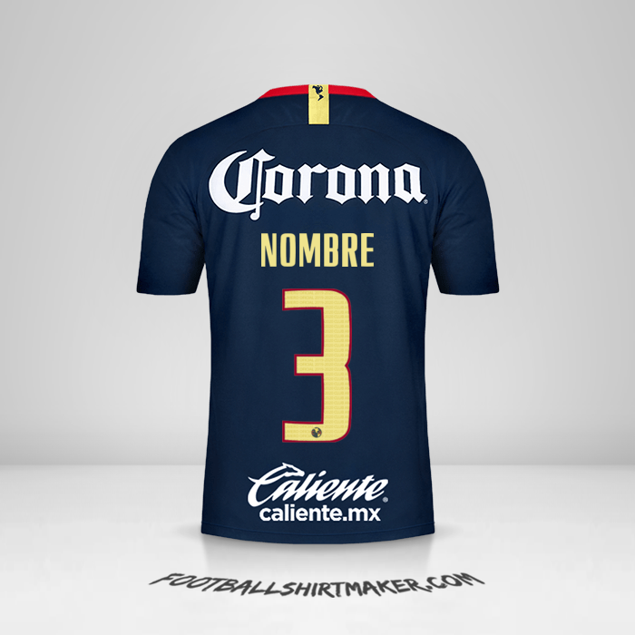 Jersey Club America 2018/19 Visita -  nombre - 3
