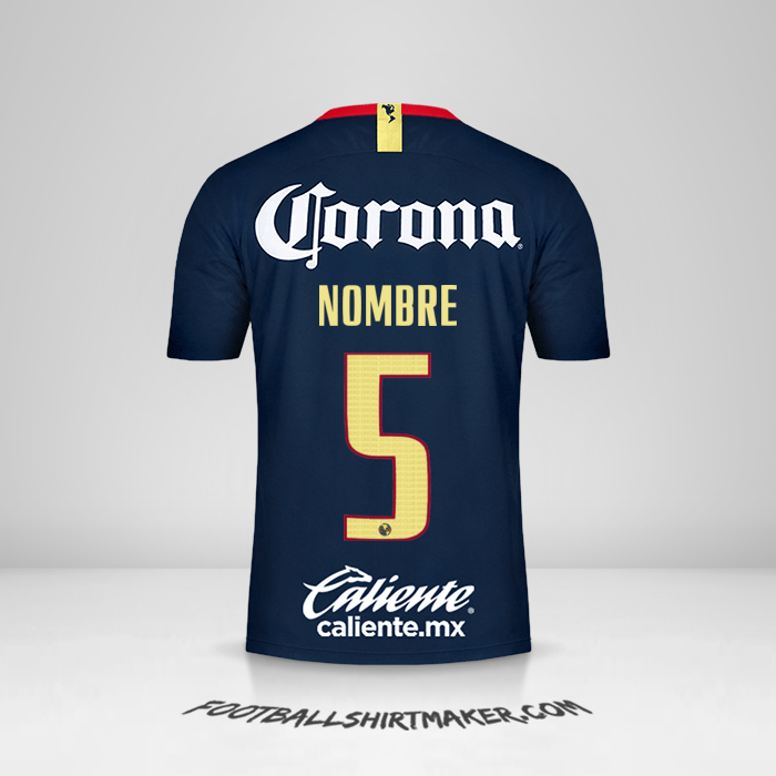 Jersey Club America 2018/19 Visita -  nombre - 5
