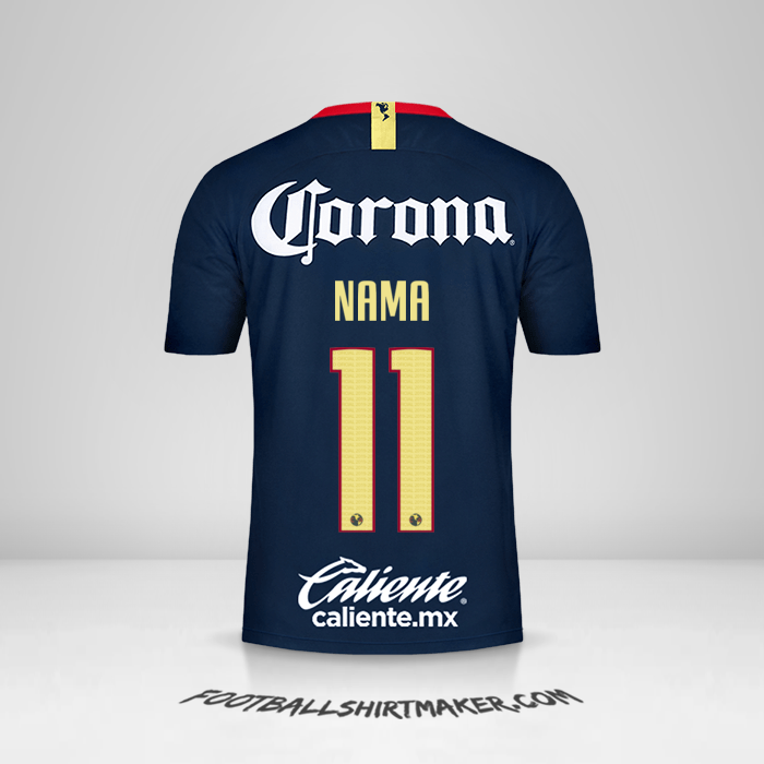 Jersey Club America 2018/19 Alternatif -  nama - 11