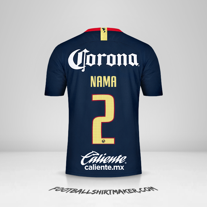 Jersey Club America 2018/19 Alternatif -  nama - 2