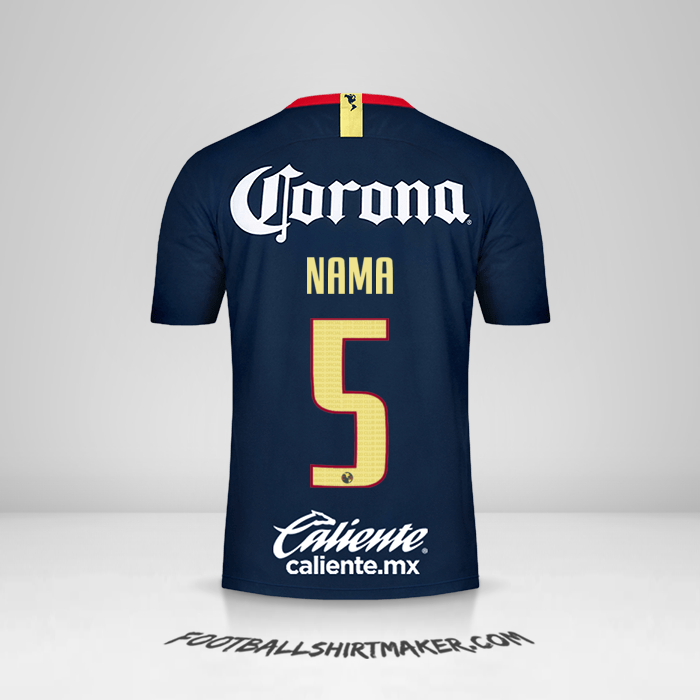 Jersey Club America 2018/19 Alternatif -  nama - 5