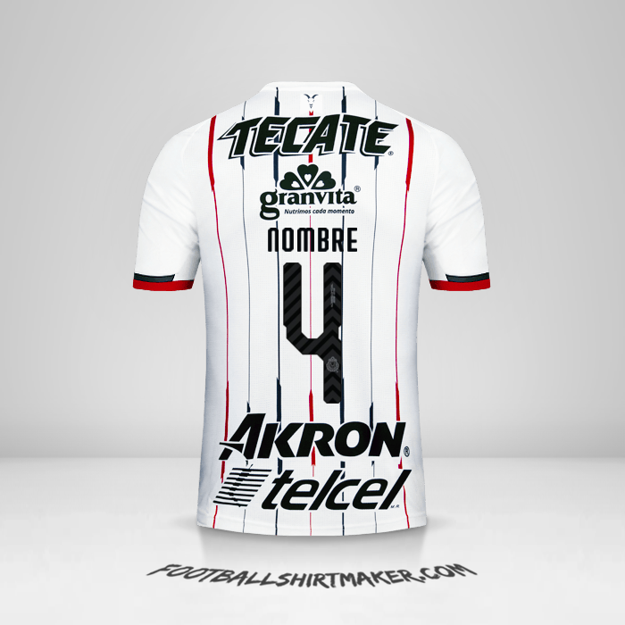 Camiseta Guadalajara 2018/19 Visita -  nombre - 4