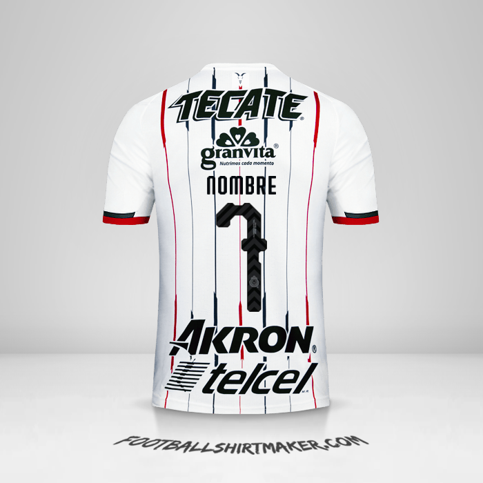 Jersey Guadalajara 2018/19 Visita -  nombre - 7