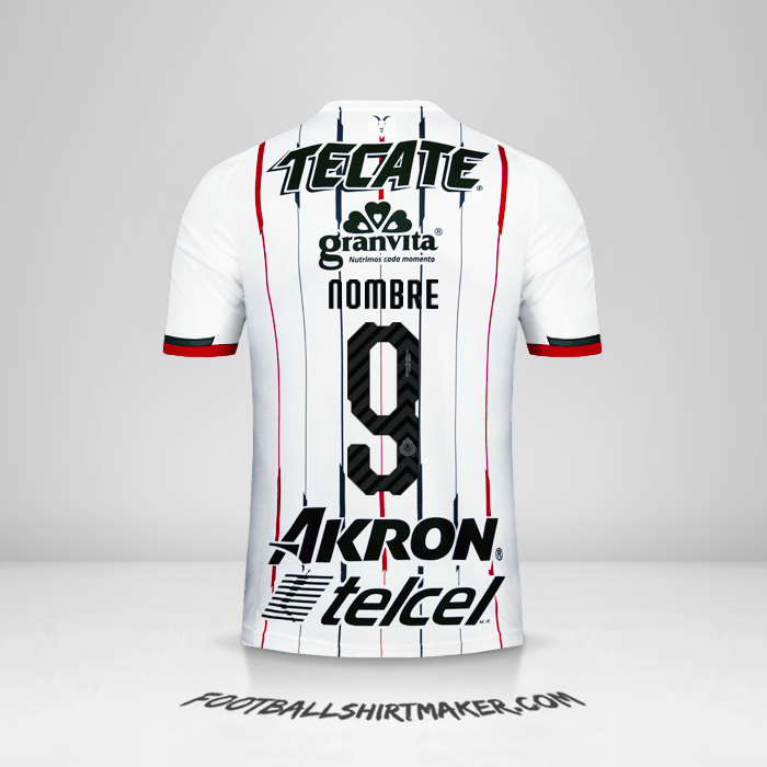 Camiseta Guadalajara 2018/19 Visita -  nombre - 9