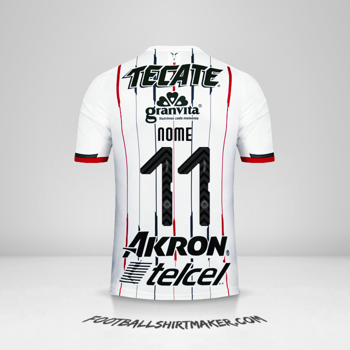 Maglia Guadalajara 2018/19 Seconda -  nome - 11