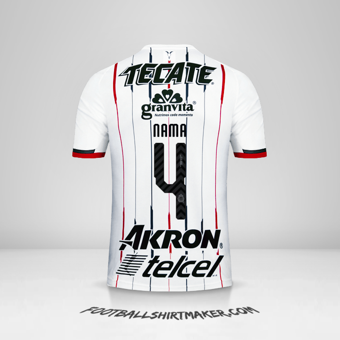 Jersey Guadalajara 2018/19 Alternatif -  nama - 4