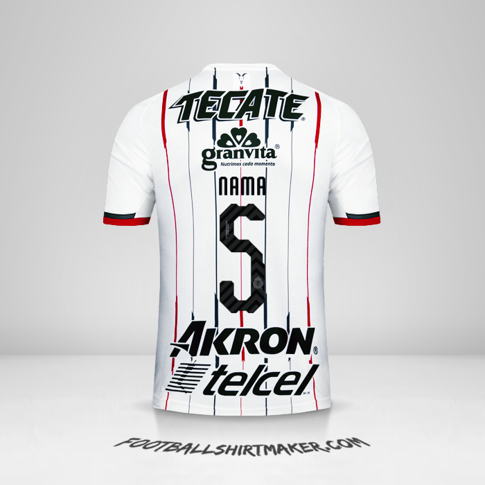 Jersey Guadalajara 2018/19 Alternatif -  nama - 5