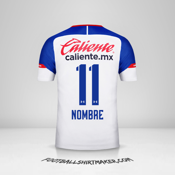 Jersey Cruz Azul 2018/19 Visita -  nombre - 11