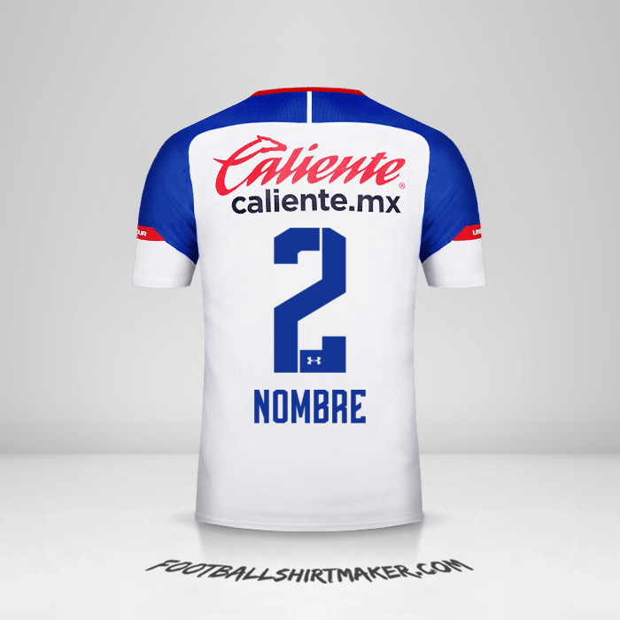 Jersey Cruz Azul 2018/19 Visita -  nombre - 2