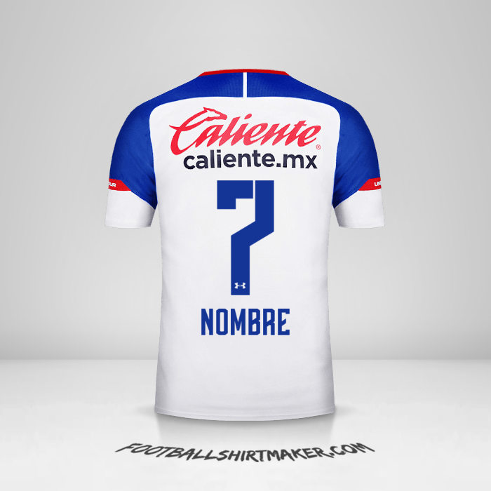 Jersey Cruz Azul 2018/19 Visita -  nombre - 7