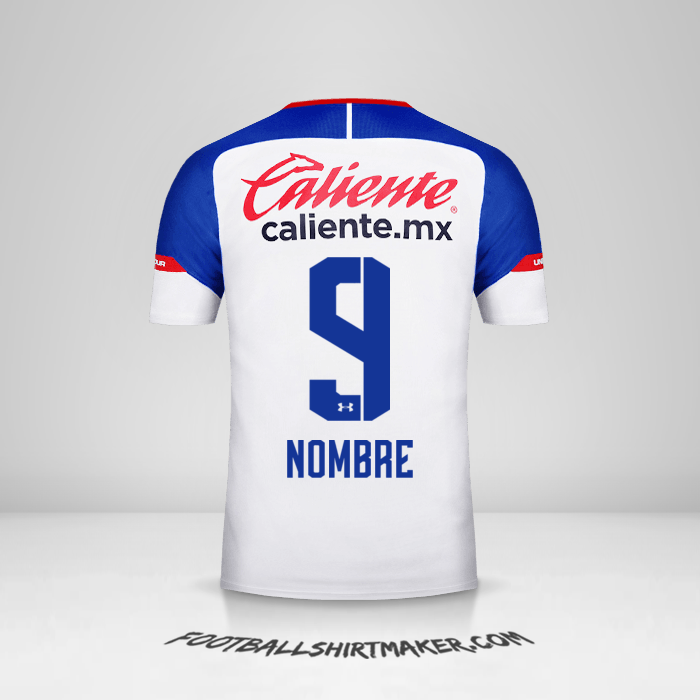 Jersey Cruz Azul 2018/19 Visita -  nombre - 9