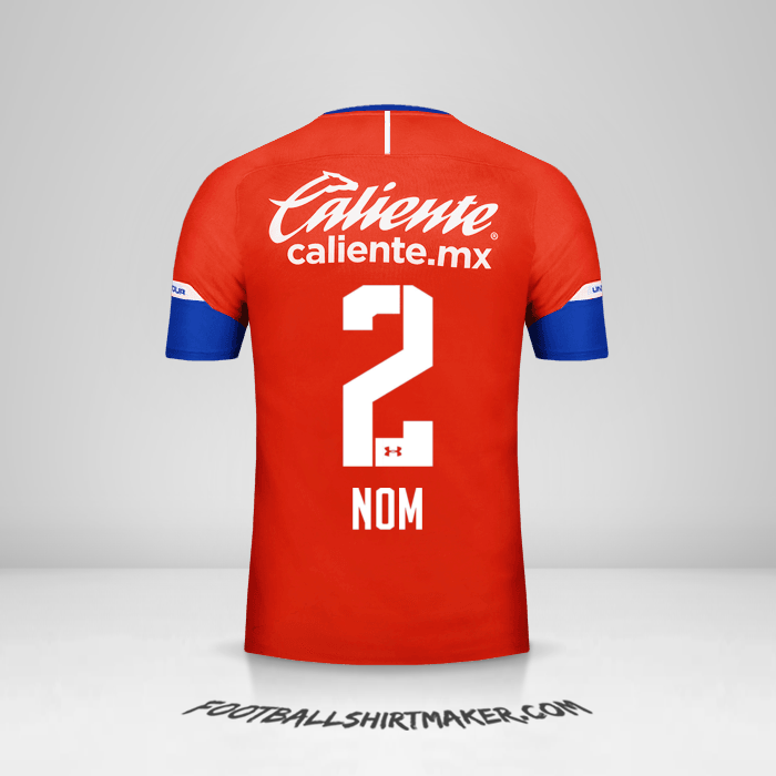 Maillot Cruz Azul 2018/19 Troisième -  nom - 2
