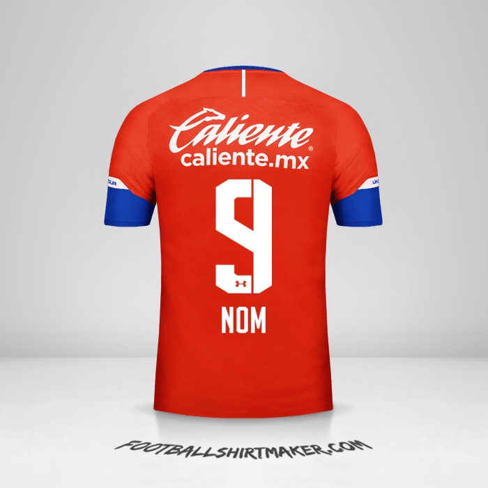 Maillot Cruz Azul 2018/19 Troisième -  nom - 9