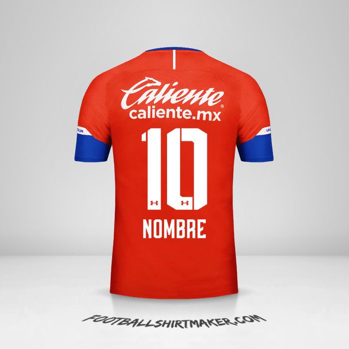 Jersey Cruz Azul 2018/19 Tercera -  nombre - 10