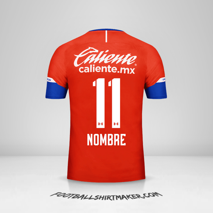Jersey Cruz Azul 2018/19 Tercera -  nombre - 11